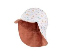 Sterntaler Unisex Reversible Peaked Cap Printed with Sea Animals Sun Hat, White, 6 1/4