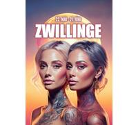 Sternzeichen Zwillinge Notizbuch: Softcover Notiz- und Tagebuch A5 / Geschenk für Astrologie-Fans / 99 nummerierte Seiten mit Punkteraster / New Moon Club Zwillinge 04