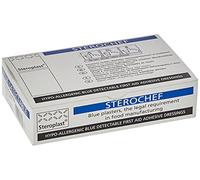 Sterochef BDP03 Blue Detectable Finger Extension Plasters, 2 x 15 cm, Pack of 50