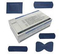 STEROCHEF STERILE Catering Blue DETECTABLE First AID Hypo-ALLERGENIC Durable 100 Assorted Wound PLASTERS