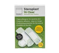 Steroplast Clear Plasters | 16 Assorted Plasters | Lightweight & Discreet Transparent Wound Dressings