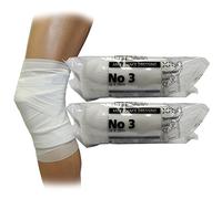 Steroplast Emergency First Aid Medical Heavy Bleeding Ambulance Sterile Dressings Bandage, No3 (20cm x 18cm, 2 Pack)