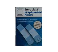 Steroplast Pack of 16 Hydrocolloid Plasters - Hypo-allergenic for Sensitive Skin - Water Resistant Dressings