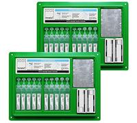 Sterowash Wall Mount Emergency Eye Wash Pod Bandage Cleansing Station - Twin Station Pack