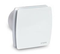 STERR Bathroom Extractor Fan LFS100-Q 100 mm with Backdraft Shutter White - Silent Bathroom Fan
