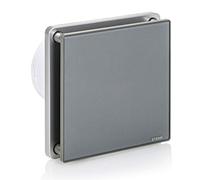 STERR Grey Bathroom Extractor Fan 100 mm With Timer - Inline Fan for Bathroom