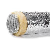 STERR Insulated Flexible Ventilation Duct Hose 5 inches / 125 mm x 10 m - Exhaust Hose - Duct Hose for Heating and Cooling - Ventilation and Air Conditioning - IAL125_10