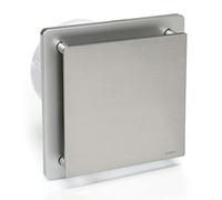 STERR Silver Bathroom Fan 5 inches / 150 mm - Extractor Fan - Stainless Steel Front - Modern Look - BFS150-S - 25 W