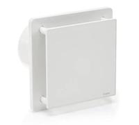 STERR White Bathroom Fan 5 inches / 125 mm - Extractor Fan - Glass Front - Modern Look - BFS125-20 W