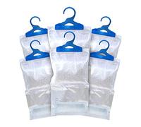STERUN 6 Wardrobe Dehumidifier Hanging Bags With Leak Proof Storage Bag & Hanging Hook Ideal To Stop Mould, Mildew & Condensation For Wardrobe | Hanging Dehumidifier Bags | Damp Remover