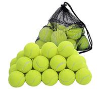 STERUN Tennis Balls with Storage Bag, Thick-Walled Durable Balls for Dogs, Tennis & Cricket, 12 & 24 Pack
