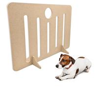 Sterzeal See-Through Wooden Freestanding Dog Stopper Gate, No Drill, Portable, 50cm x 75cm (HxW)