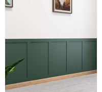 Sterzeal Shaker Style MDF Wall Panelling Strips - DIY 3D Wall Panel Kit for Interior Moulding & Home Decor | Moisture-Resistant HDF Panels for Walls, Office & Living Rooms Decoration (Kit 4)