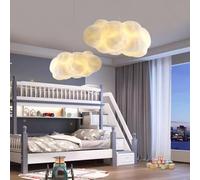 Stesulfr E27 chandelier cloud shape Hanging Lamp restaurant adjustable height Pendant Light kitchen island lamp cotton cartoon shape suitable for cafe bar kindergarten playground ceiling lighting(50cm