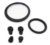 Stethoscope Bell Diaphragm Cover and Eartips Replacement Parts Compatible with Littmann Classic III Cardiology III & Cardiology IV Silicone Ear Tips and Diaphragm Spare Parts for Doctors Nurses (Grey)