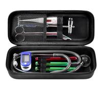 Stethoscope Case for 3M Littmann Classic III Monitoring/Lightweight II S.E/Cardiology IV Diagnostic/MDF Acoustica Stethoscopes, Holds for Doctor & Nurse Accessories (Black)