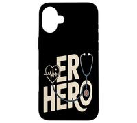 Stethoscope ER HERO Emergency Room Nurse Doctor Case for iPhone 16 Plus