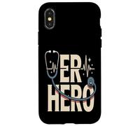 Stethoscope ER HERO Emergency Room Nurse Doctor Case for iPhone X/XS