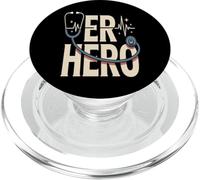 Stethoscope ER HERO Emergency Room Nurse Doctor PopSockets PopGrip for MagSafe