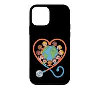 Stethoscope Heart Globe Multicultural Kids Design Case for iPhone 12 mini