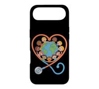 Stethoscope Heart Globe Multicultural Kids Design Case for iPhone Air