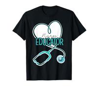Stethoscope Heart Nurse Educator - Funny Nursing Instructor T-Shirt