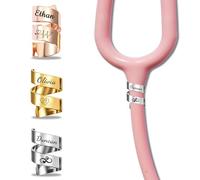 Stethoscope Name Tag Personalized, Stethoscope Charms Custom Name Tag Engraved Text Accessorie, Gift for Nurses Week, Medical Students, Doctors, Vet, Professional Assistant (Stethoscope Charm)