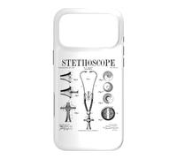 Stethoscope Old Vintage Patent Drawing Print Doctor Nurse Case for iPhone 17 Pro Max