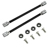 STETION Universal Splitter Strut Rods 11'' - 12.7'' Length Front Bumper Lip Support Strut Rod Tie Bars Fit Most Vehicles (11'' - 12.7'' Length)