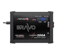 Stetsom Bravo Charger 200A, Car Battery Charger, Maximum Source Current 200 Amp Ampere, Smart Charger, Car Audio Power Supply xs, Internal Heat Sink for Intense and Prolonged Use, No Overheating