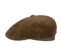Stetson 8-Panel Corduroy Flat Cap - Coffee Bean - 59/L