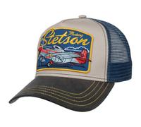 Stetson Airplane Trucker Cap Snapback Meshcap Polyester Unisex Summer Winter Beige