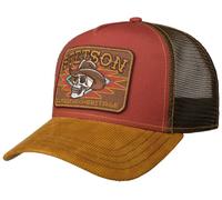 Stetson Cowboy Trucker Cap Snapback Mesh Cotton Skull Patch Men Summer Winter Red