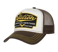 Stetson American Heritage Trucker Cap Men Breathable Mesh Snapback Summer Winter Dark Brown