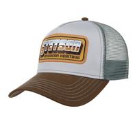 Stetson American Heritage Trucker Cap for Men - American-Style Baseball Cap - Snapback Cap with Breathable mesh Insert - Summer/Winter mesh Cap - Baseball Cap Blue-Grey One Size