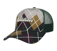 Stetson Argyle Check Trucker Cap Men - Baseball mesh Snapback, with Peak, Peak Summer-Winter Spring Summer Autumn Winter - One Size Mixed Colours