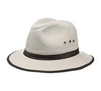 Stetson Ava Cotton Hat - Outback hat - UV Protection hat - Summer hat - Men Oatmeal XL (60-61 cm)