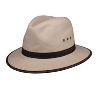 Stetson Ava Cotton Hat - Outback hat - UV Protection hat - Summer hat - Men Oatmeal XL (60-61 cm)
