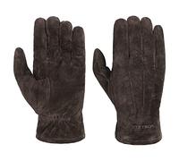 Stetson Basic Pigskin Leather Gloves Plain-Colored Autumn Winter Men dark brown 8 1/2 HS