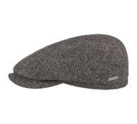 Stetson Belfast Wool Flat Cap Peaked Herringbone Men Fall Winter