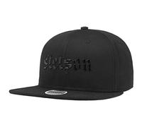 Stetson Black Lettering Cotton Cap Men - Snapback Baseball Flat Brim Snapback, with Peak, Lining Summer Spring-Summer - One Size Black