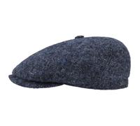 Stetson Brooklin Donegal Flat Cap Men Made in Europe Wool Six-Panel Cotton Lining Fall Winter Navy