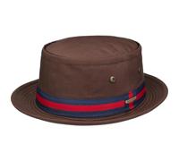 Stetson Classic Band Pork Pie Hat Cotton UV Protection Men Summer Outdoor Ribbon Brown