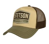 Stetson Highway Trucker Cap Women/Men - mesh Baseball Snapback Snapback, with Peak Summer Summer-Winter - One Size Olive