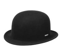 STETSON Classic Uni Bowler Hat Packable Wool Felt Bowler Hat Unisex Summer Winter black XL (60-61 cm)