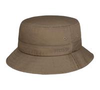Stetson Twill Bucket Hat with UV Protection Women/Men - Fishing Cotton Fisher´s Summer Spring-Summer - XL (60-61 cm) Grey