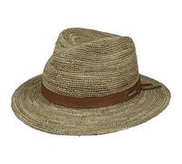 Stetson Crochet Traveller Hat Straw Multicolor Leather Band Unisex Summer