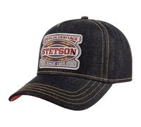 Stetson Dark Denim Baseball Cap 5 Panel Snapback Unisex Spring Summer Autumn Winter