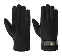 Stetson Deerskin Lambswool Gloves Men - leather men´s with lining Autumn-Winter - 8 1/2 HS black