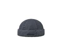 Stetson Delave Organic Cotton Docker Cap Men - Made in The EU - Sustainable 100% Organic Cotton - UV Protection 40+ - Plain Full Cap Harbor Beanie Spring/Summer Navy L (58-59 cm)